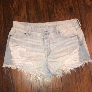 denim shorts